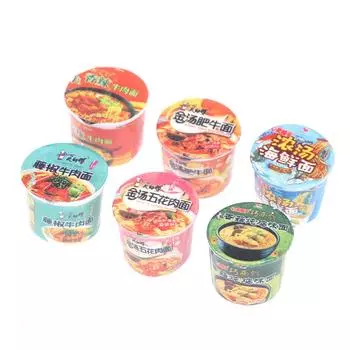 5шт 1/12 кукольный домик миниатюрная лапша быстрого приготовления кукольный домик кухня ролевая игрушка-еда