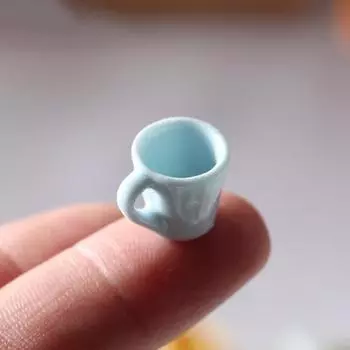 5 шт. 1:12 прекрасных компактных реквизитов для фотосъемки, изысканный миниатюрный кукольный домик, чашка для чая с молоком, кофейная чашка, микропейзажная чашка чёрный