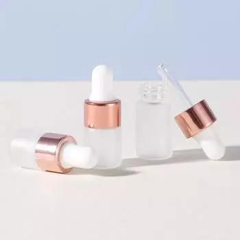 5шт 1/2/3/5 мл бутылки-капельницы из матового стекла пустые банки для бутылок с эфирным маслом 5ML