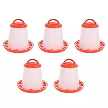 5шт 1,5 кг курица птица корм корм вода автоматическое питьевое ведро