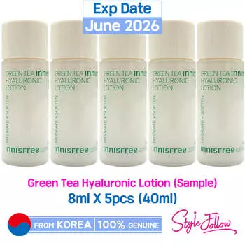 5шт/40мл_[INNISFREE] Гиалуроновый лосьон с зеленым чаем 8мл (Образец) 8ml X 5pcs (40ml)