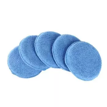 5шт 5-дюймовая мягкая микрофибра для вощения автомобиля, полировальная губка, буферная подушка, полировщик