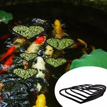5шт аквариум плавающее растение кольцо в форме сердца кольца для кормления рыб бетта корм для аквариума