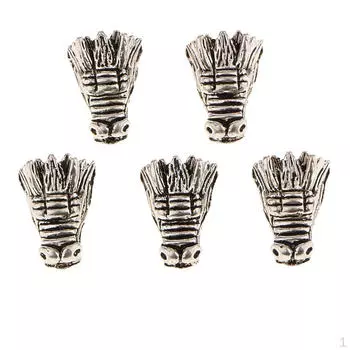 5шт античный дизайн головы дракона бусины браслет-подвеска в стиле панк ремесло