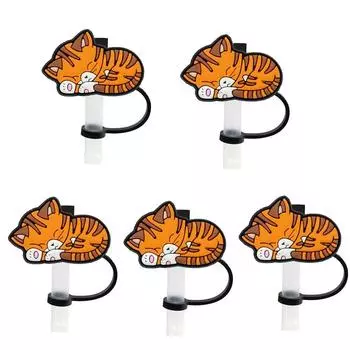 5шт. брызгозащищенные силиконовые крышки для трубочек, пылезащитные заглушки, защитные крышки для питьевых трубочек, бар G