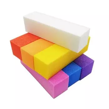 5шт буферы для дизайна ногтей, шлифовальный блок, полировка, шлифовка, полировка, маникюр, педикюр, инструмент фиолетовый