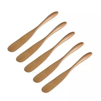 5шт деревянный нож для сыра, разбрасыватель масла, нож для варенья, деревянный шпатель