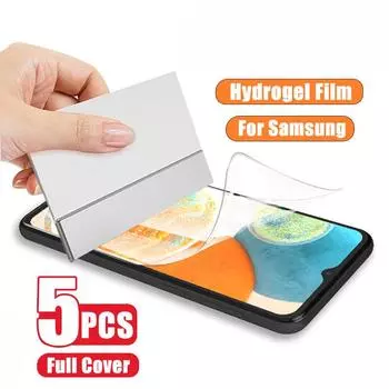5шт гидрогелевая пленка для Samsung Galaxy S23 S22 S21 S20 Note 20 Ultra Note 10 S10 Plus Защитная пленка для экрана Samsung S21 FE 5G Note 8 чистый