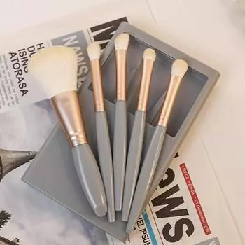 5шт кисти для макияжа с зеркальными тенями для век, рассыпчатые кисти для пудры, мини-многофункциональные кисти для макияжа
