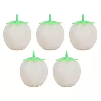 5шт. Клубничный мячик для снятия стресса TPR, медленно растущий эластичный мяч, сенсорная игрушка для снятия стресса f