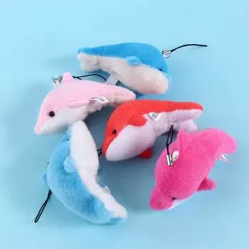 5шт красочная сумка кулон мультфильм Дельфин кукла плюшевая игрушка подарок на день рождения свадьба разноцветный