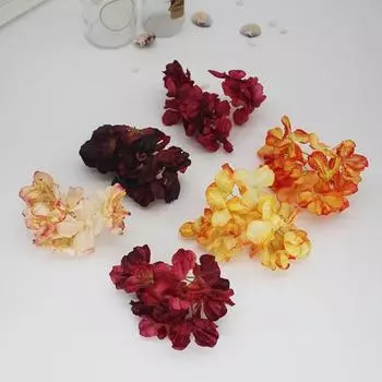 5шт легкие поддельные цветочные головки DIY красивые свадебные аксессуары из искусственного шелка