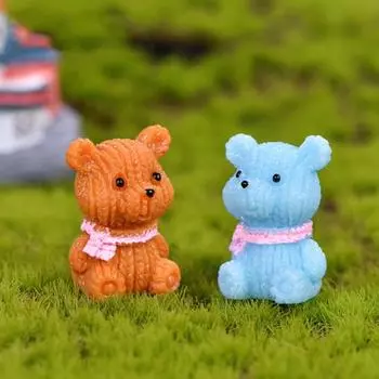 5шт мини-шарф фигурки медведей художественные ремесла микросад пейзаж украшения 5pcs