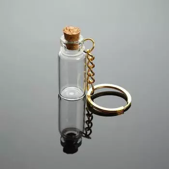 5шт мини стеклянная бутылка флакон трубка зелье духи пробковые баночки желание подвеска подвеска 5pcs