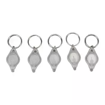 5шт мини светодиодный брелок фонарик портативный брелок фонарик для ювелирных изделий обнаружения белого света