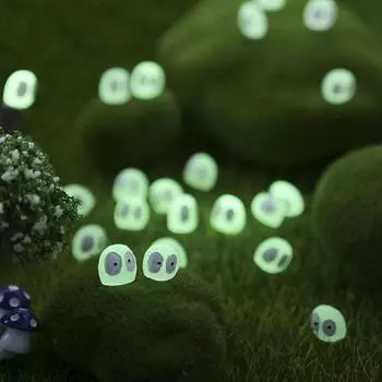 5шт мини светящиеся брикеты эльфы пыль спрайт микро украшения светящиеся в горшке