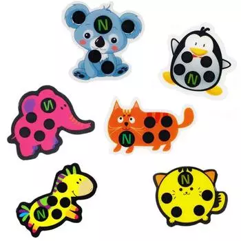 5шт мультфильм пчела медведь животное ЖК-наклейка на лоб тело лихорадка термометры 5pcs