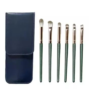 5шт набор кистей для макияжа тени для век основа женская косметическая кисть тени для век румяна красота мягкая сумка для инструментов для макияжа