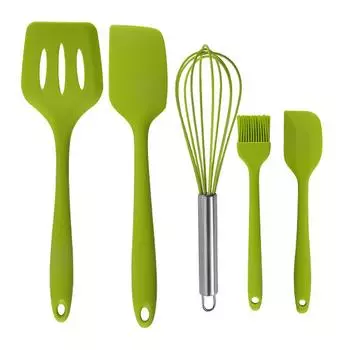 5шт. Набор силиконовых лопаточек. Набор кухонных инструментов для приготовления пищи.