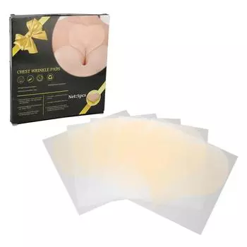 5шт. накладки на грудь от морщин силиконовые подтягивающие увлажняющие патчи для груди лечение удаления морщин