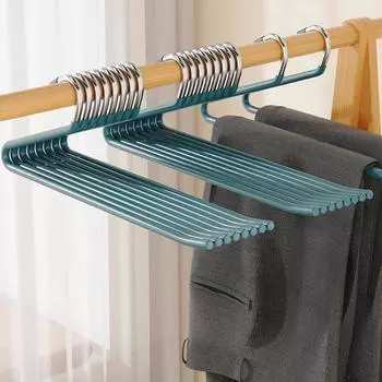 5шт. Открытая вешалка для брюк и джинсов, многофункциональная нескользящая вешалка для тяжелых брюк, джинсов, брюк, шарфов, экономящая место вешалка