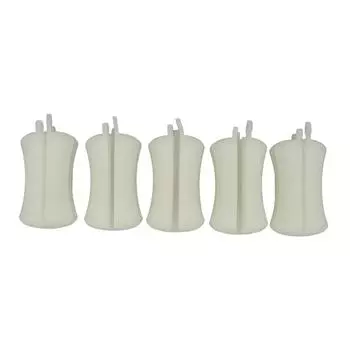 5шт портативная удочка фиксированный шарик силиконовый многоразовый удочка балка крепления застежка для бежевый