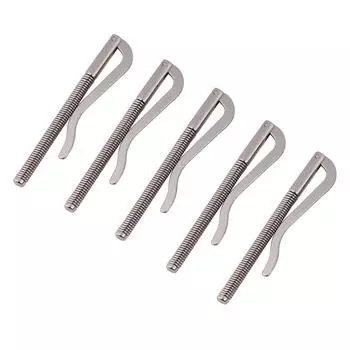 5шт прочный пружинный зажим для денег DIY инструмент для двойного кожаного кошелька кошелек держатель для кредитных карт