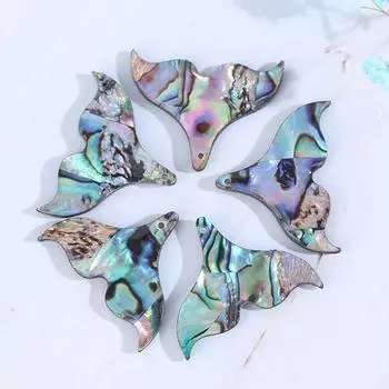 5шт ракушка рыбий хвост подвески Очарование перламутровая ракушка для изготовления ювелирных изделий своими руками 2.5x2cm