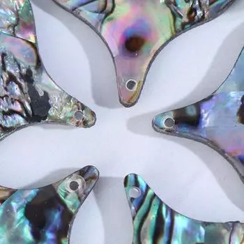 5шт ракушка рыбий хвост подвески Очарование перламутровая ракушка для изготовления ювелирных изделий своими руками