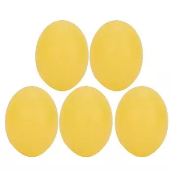 5шт силиконовый мяч для захвата запястья силовые упражнения массажный усилитель захвата желтый (15 15 degrees жёлтый