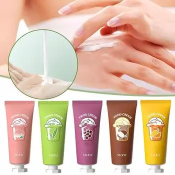 5шт сливочный чайный крем для рук увлажняющий крем для рук 5pcs зелёный
