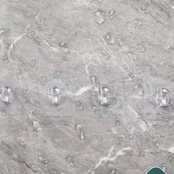 5шт суперклеевой крючок прозрачные прочные самоклеящиеся настенные вешалки для кухни 6*6CM