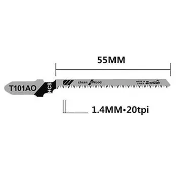 5шт T101Ao Hcs Т-образный хвостовик лобзиковые лезвия Кривая режущий инструмент для пилы по дереву и пластику