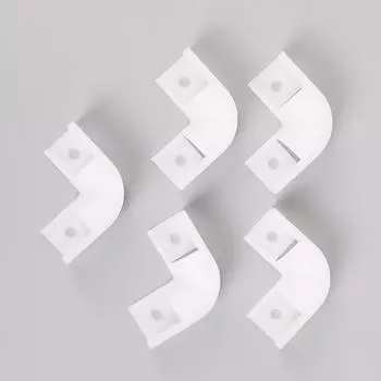 5шт угловой разъем 90 градусов, светодиодный угловой профиль, соединение профиля 16*16 мм белый