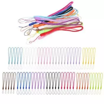 5шт универсальный ремешок на запястье веревка шнур держатель ремешок для камеры сотового телефона серебряный