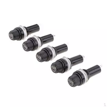 5шт. Винтовой стеклянный держатель 6x30 мм для черного автомобиля/грузовика/лодки