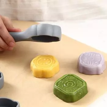 5шт Выпечка Формы Легко Демоулдинг Антипригарный Прочный Удобный Многоразовый Многоцелевой Лунный Торт для Кухни синий