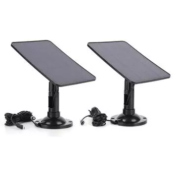 Комплект монокристаллической солнечной панели 5 В 20 Вт с регулятором напряжения для беспроводной наружной камеры безопасности - стабильный источник питания Mirco USB