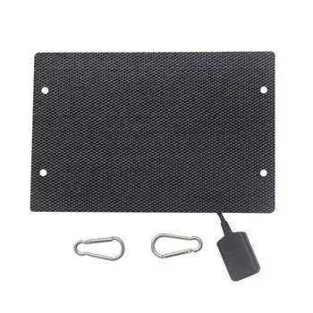 5W 5V Solar Panel USB Phone Charger High Conversion Rate Overcharge Protection IP65 Waterproof Emergency Solar Panel Charger чёрный