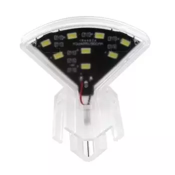 5W Aquarium LED Clip on Light Fish Tank Water Aquatic Plant Growing Lamp Decor EU Plug белый