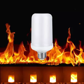 5W E26/E27 99LED Лампа с мерцающим эффектом пламени SMD2835 Лампа для вечеринок E27
