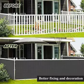 5x0,9 м балконный экран для защиты от ультрафиолета, устойчивый к погодным условиям, экран для ограждения апартаментов, тяжелый серый/белый