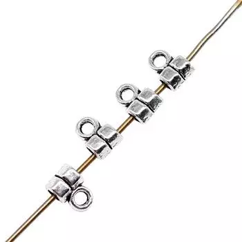 5x4 мм подвесной соединитель бусины под залог античное серебро цвет принадлежности для рукоделия аксессуары бренд: WYISYWG 40шт.