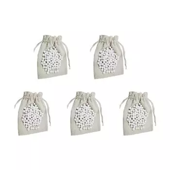 5x500 г. Бобовые шарики для выпечки пирогов, пресс-камень, грузики с мешком для хранения, керамические инструменты с высокой термостойкостью белый