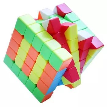 5x5x5 Волшебная красочная головоломка Qi Yi Speed 5x5 Круглый венгерский куб без наклеек Логическое мышление QiYi 5 5 QuiYi Intelligence 555