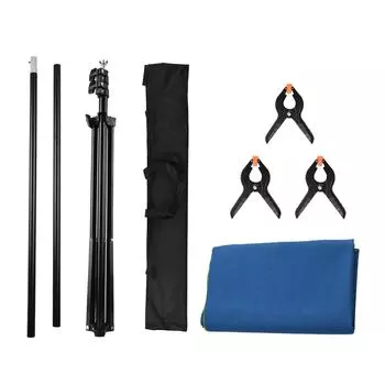 5x7 футов зеленый экран синий экран фон двусторонний хромакей фон комплект для фотосъемки с