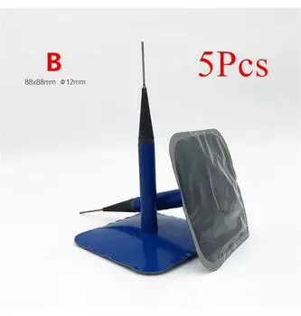 5x Car Tyre Plug Patch Tyre Puncture Repair Wired Patch Mushroom 12MM Universal