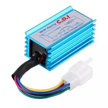 5x CDI Катушка Жгут проводов Свеча зажигания Кнопка аварийной остановки Комплект для 50cc-150cc Кик-старт Квадроцикл