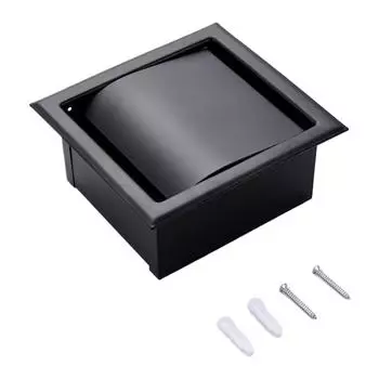 5x Черный держатель для туалетной бумаги из нержавеющей стали для ванной комнаты, экономящий место, держатель для туалета в ванной комнате