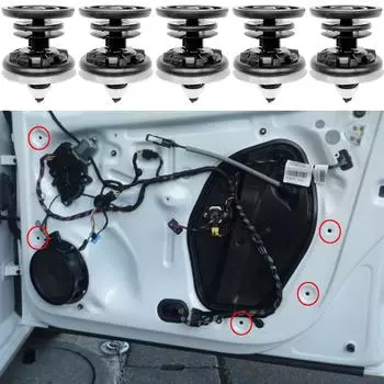 5X для A1 8X A4 B8 A5 8T A6 A8 Q3 8U Q5 Q7 4L TT автомобильные дверные панели, зажимы для отделки карт, внутренние крепежные заклепки 7L6868243